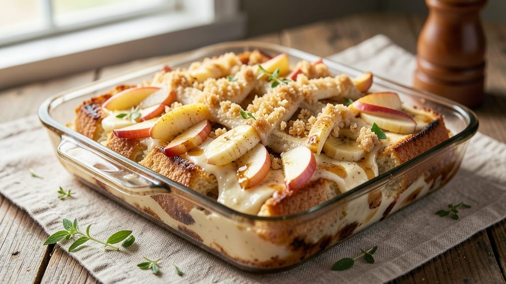 Apple Banana Bread Pudding Recipe: Spiced Warmth With Gooey Fruit Layers