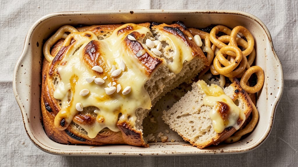 Asiago Cheese Garlic Bread Recipe: Melty Pull-Apart Stretchy Strings