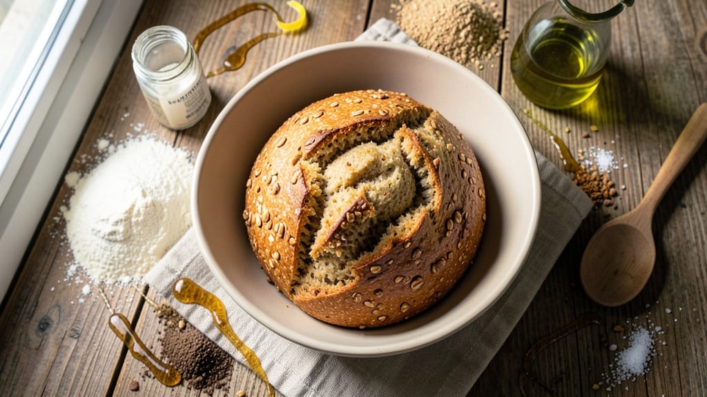 50-50 Whole Wheat Bread Recipe: No-Knead, Tangy-Sweet Crusty Loaf
