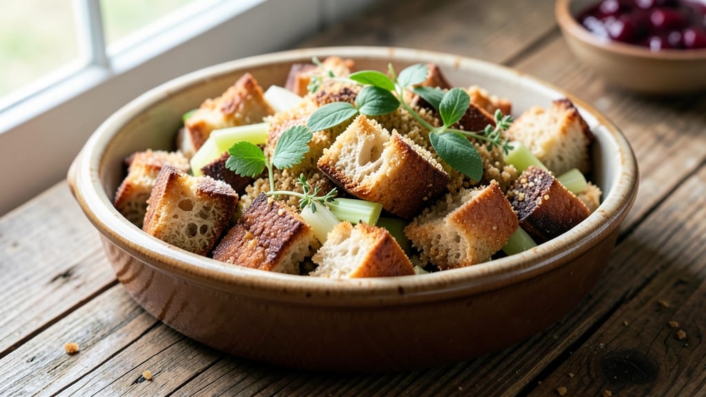Amish Bread Stuffing Recipe: Savory Herb and Sage-Studded Crumb