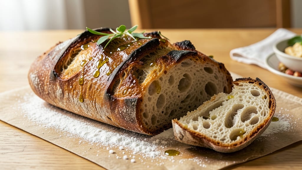 Artisan Ciabatta Bread Recipe: Pillowy Softness With Air-Pocketed Crust