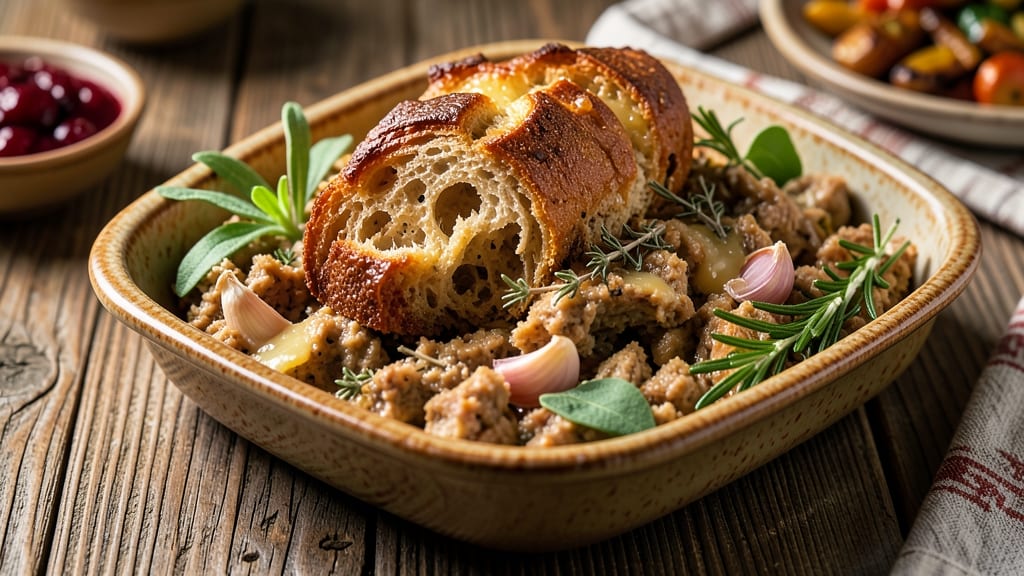Artisan Bread Stuffing Recipe: Crispy Croutons With Herbed Butter Magic