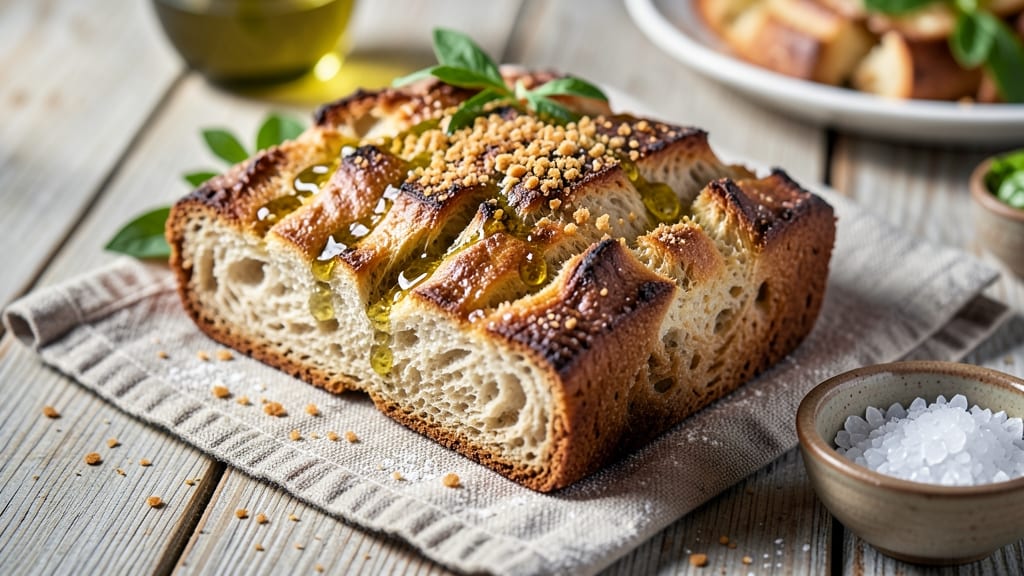 Authentic Ancient Roman Bread Recipe: Crusty Olive Oil Loaf With No-Knead Ease