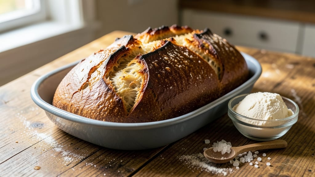 Artisan Bread Recipe Using Active Dry Yeast: Fluffy Rise With Crusty Golden Crown