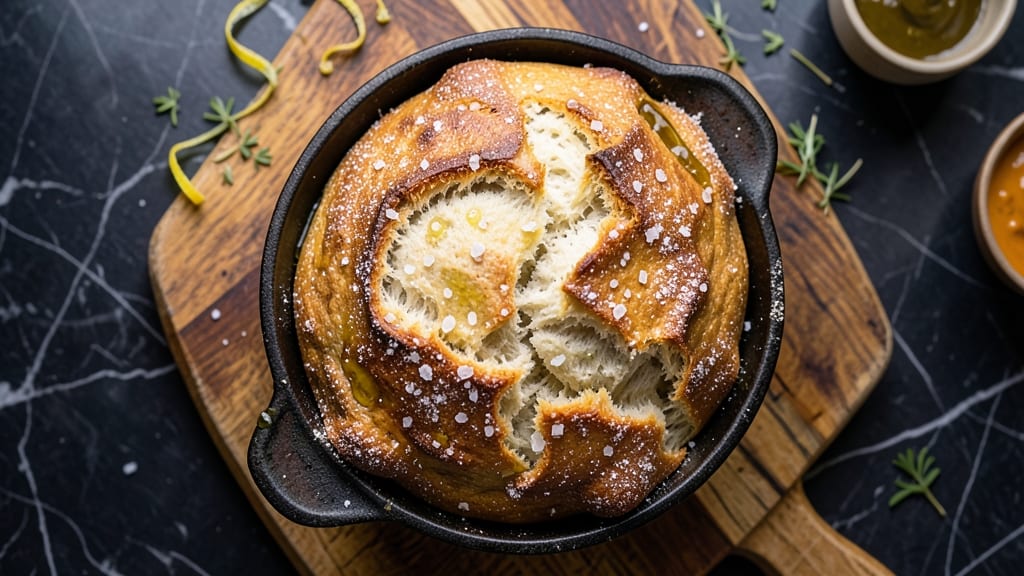 9x5 Bread Recipe: No-Knead Crusty Loaf in One Bowl