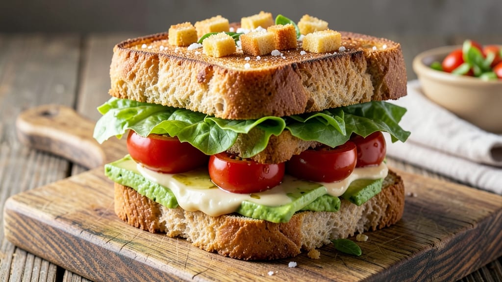 Atlanta Bread Company Veggie Sandwich Recipe: Crunchy Croutons and Creamy Avocado Fusion