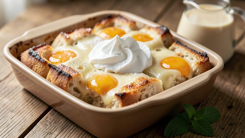 Awesome Bread Pudding Recipe: Vanilla Custard Core with Caramelized Top