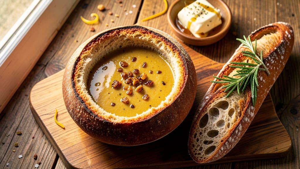 Artisan Bread Bowl Recipe: Hollowed-Out Crust That Holds Soups Perfectly